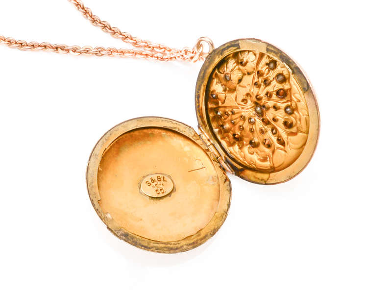 Butterfly Baby - Multicolored Paste Locket with Chain
