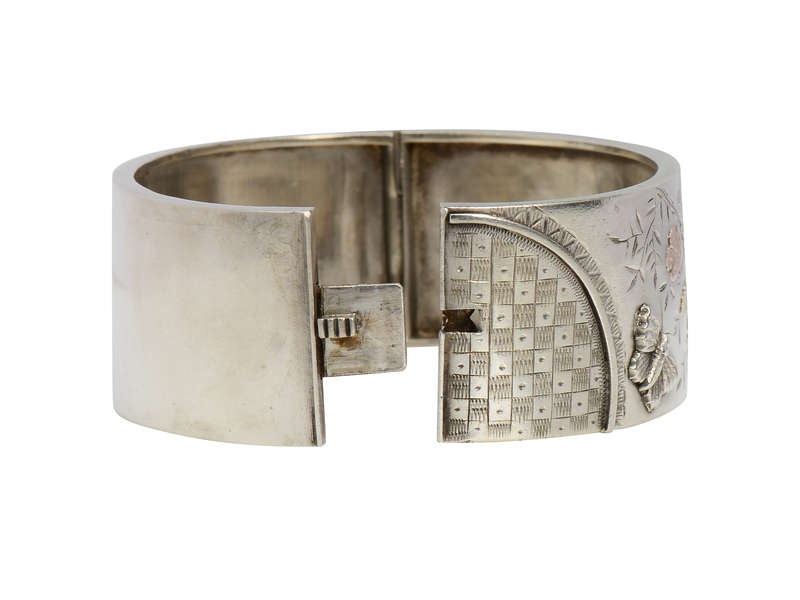 Butterfly Garden - Victorian Bangle Bracelet of 1883
