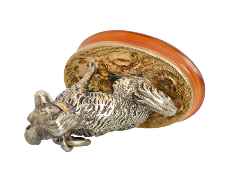 Meticulously Rendered Spaniel Dog Fob Pendant
