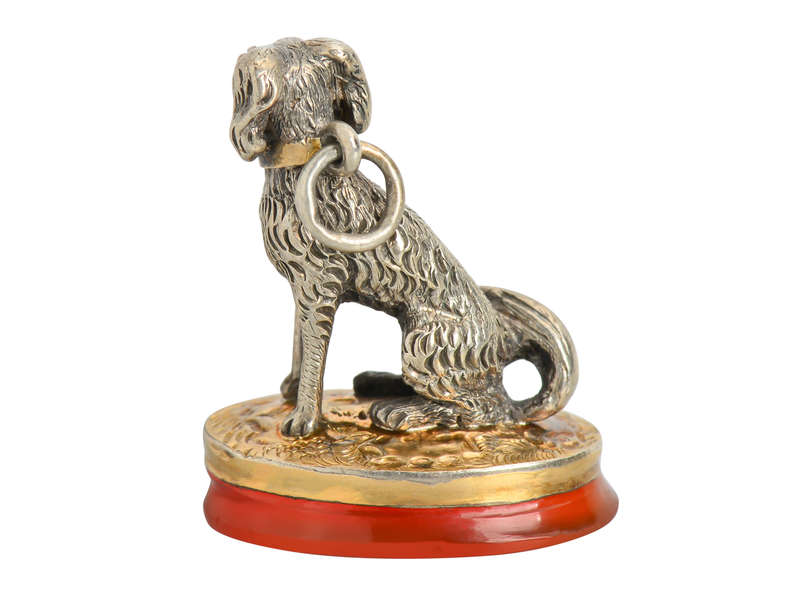 Meticulously Rendered Spaniel Dog Fob Pendant