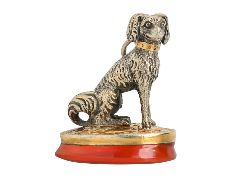 Meticulously Rendered Spaniel Dog Fob Pendant