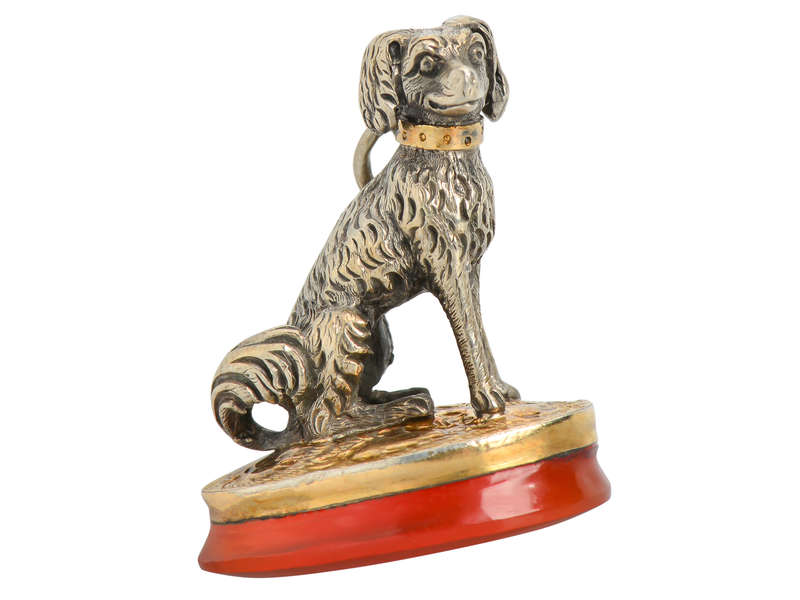 Meticulously Rendered Spaniel Dog Fob Pendant
