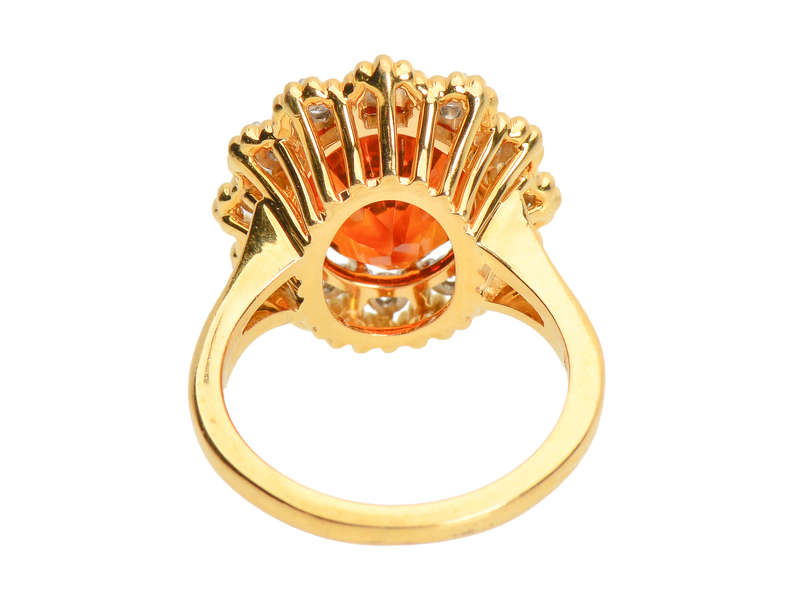 
                      
                        Jabel Madeira Citrine Diamond Halo Vintage Ring
                      
                    