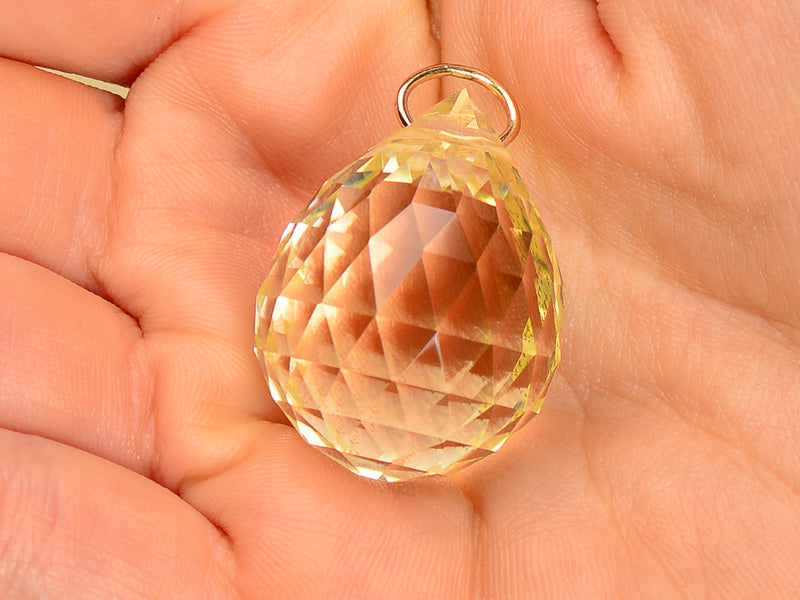 Briolette Bombshell - 85 Carat Citrine Teardrop