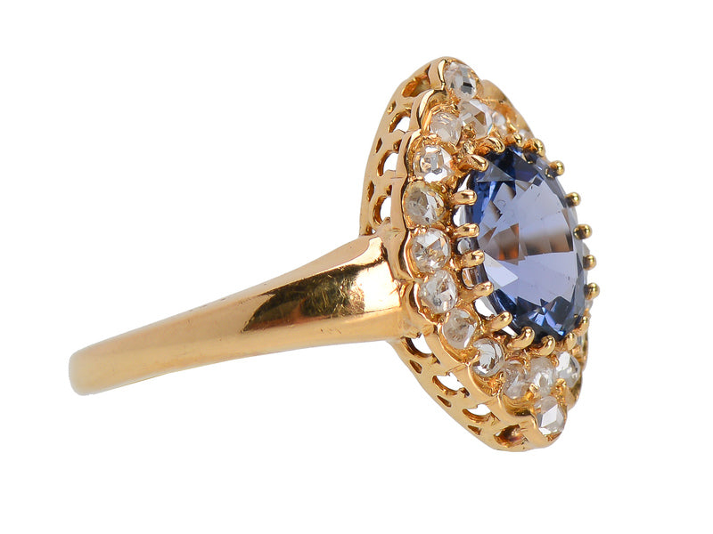 
                      
                        Color Change Spinel Diamond Ring
                      
                    