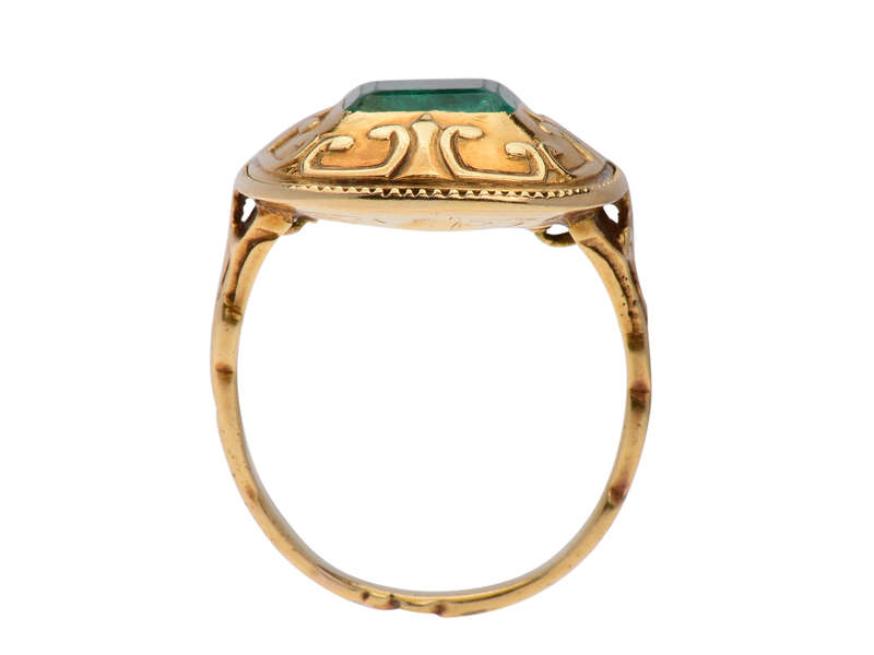 Colombian Emerald 18th Century Ring