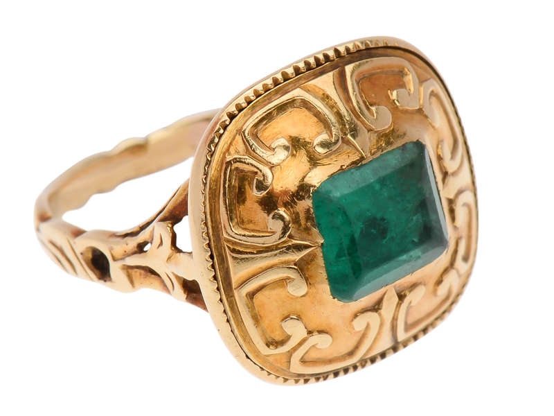 Colombian Emerald 18th Century Ring