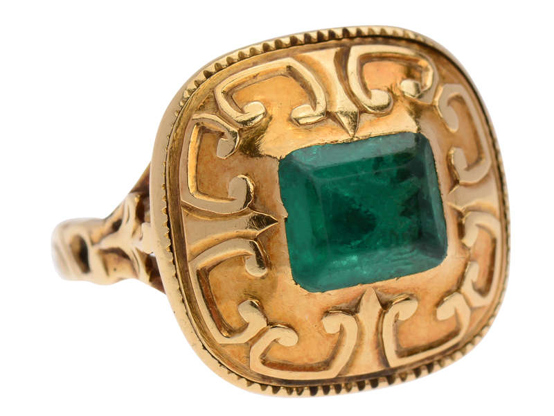 Colombian Emerald 18th Century Ring
