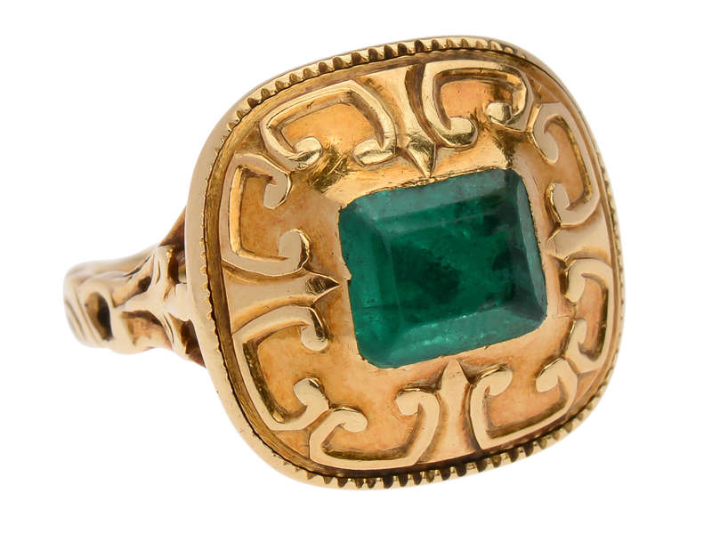 Colombian Emerald 18th Century Ring