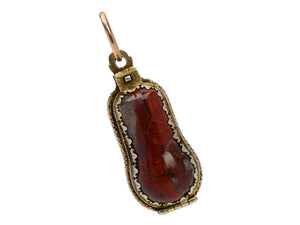 Agate Silver Gilt 17th C. Amulet Pendant