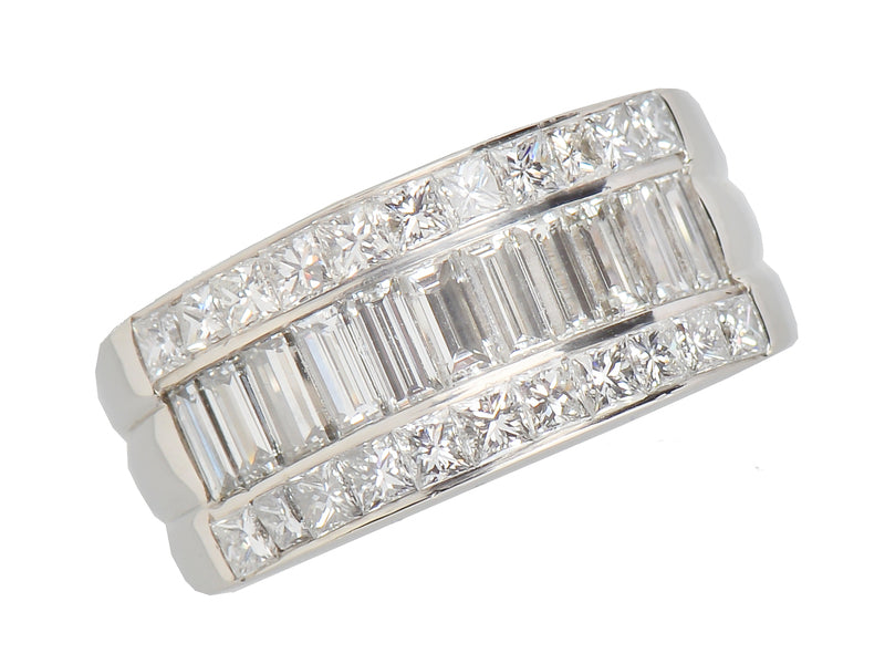Bedazzled Diamond Quadrillion Cut Eternity Band