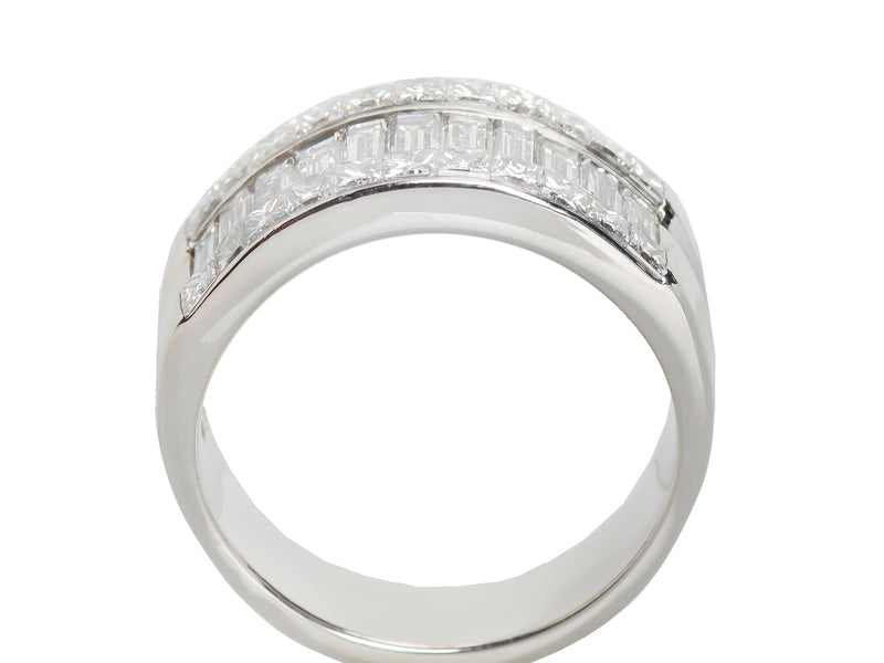 Bedazzled Diamond Quadrillion Cut Eternity Band