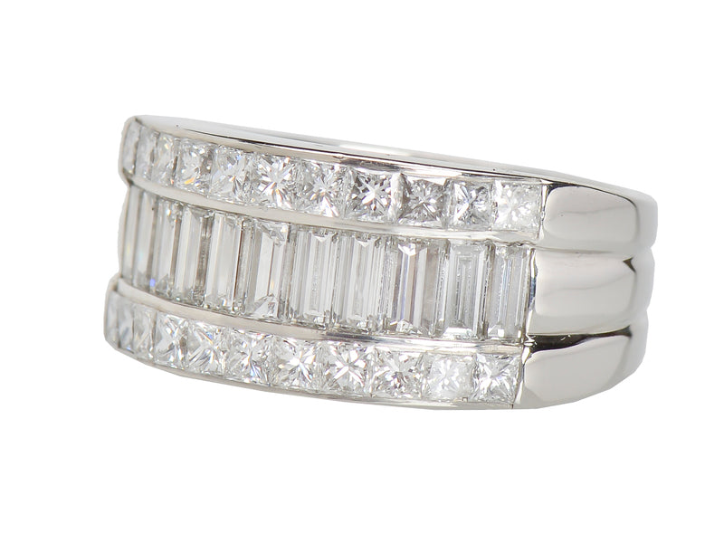 Bedazzled Diamond Quadrillion Cut Eternity Band