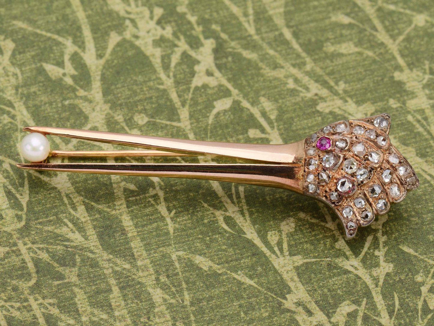 Avian Inspiration - Diamond Bird Brooch