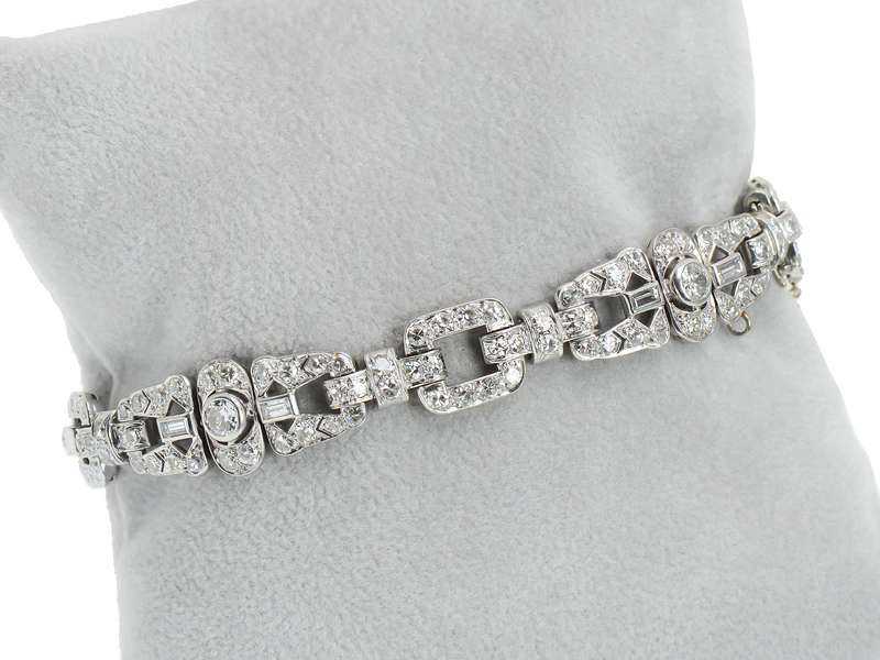 Art Diamond Vintage Platinum Bracelet