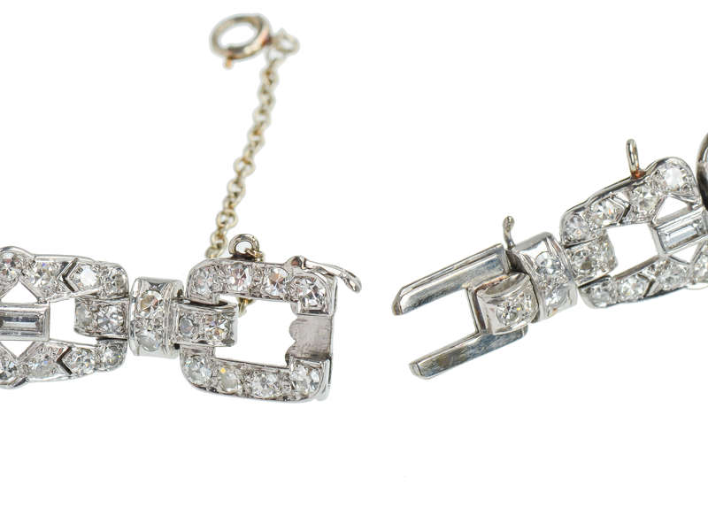 Art Diamond Vintage Platinum Bracelet