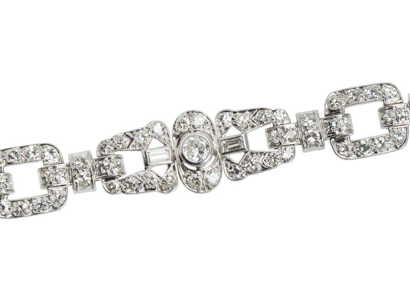 Art Diamond Vintage Platinum Bracelet