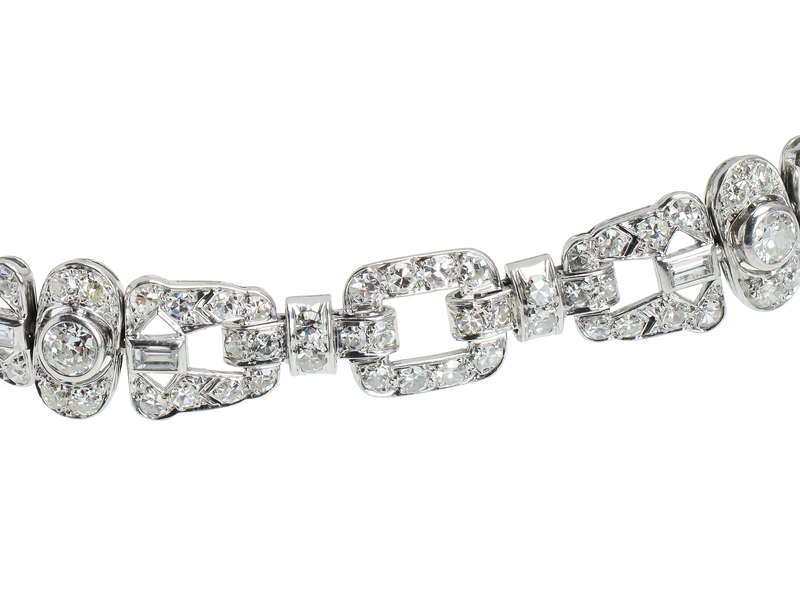 Art Diamond Vintage Platinum Bracelet
