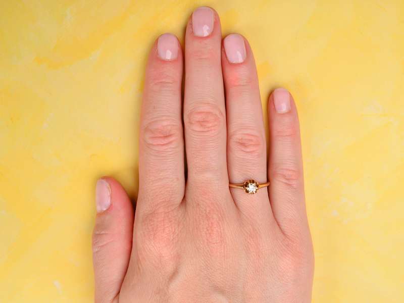 Buttercup Antique Diamond Engagement Ring of 1918