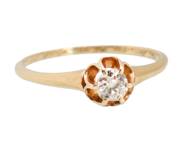 Buttercup Antique Diamond Engagement Ring of 1918