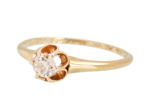 Buttercup Antique Diamond Engagement Ring of 1918