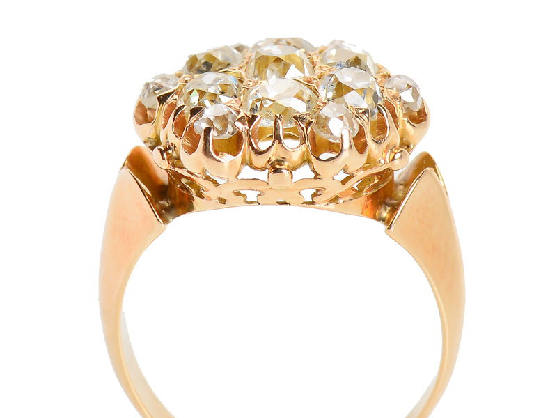 Fireball - Victorian Diamond Cluster Ring