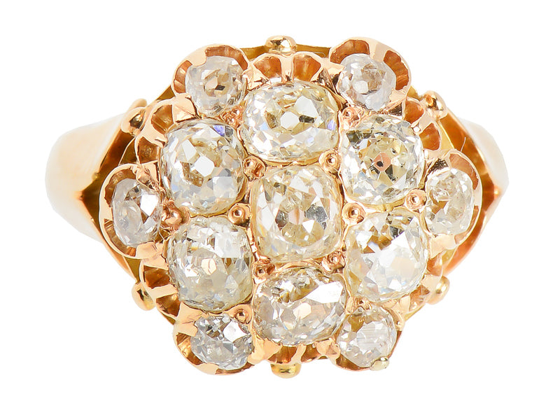 Fireball - Victorian Diamond Cluster Ring
