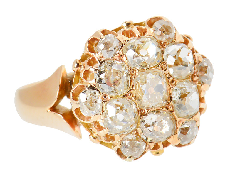 Fireball - Victorian Diamond Cluster Ring