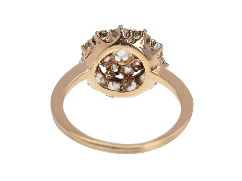 Sensational Antique Diamond Cluster Ring