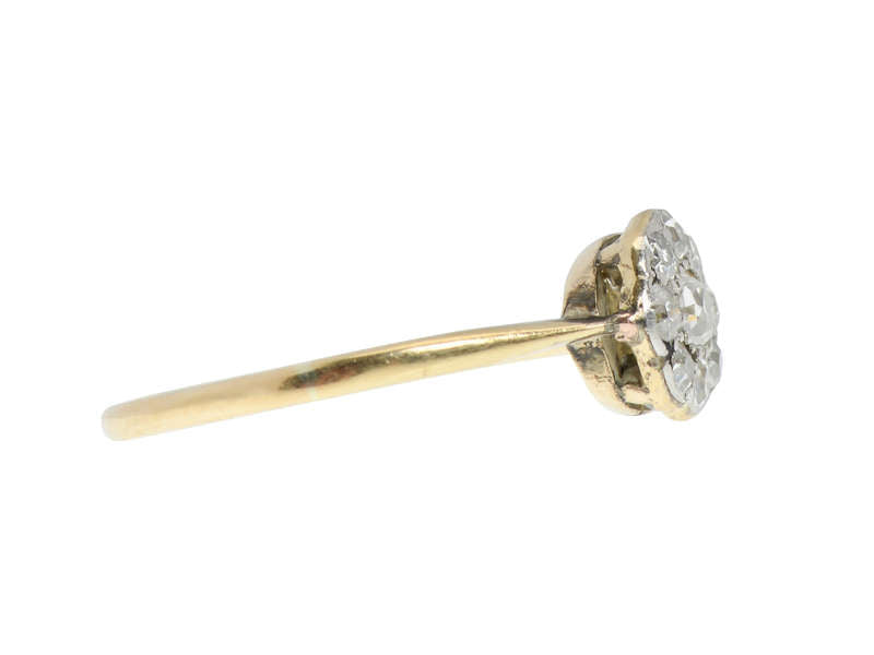 Diamond Cluster Ring - Amazing Ornate Receipt 1922