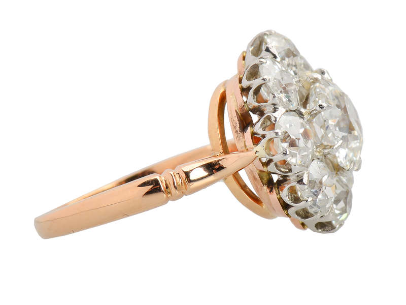 Old European Cut Diamond Ring 5.58 Carats!