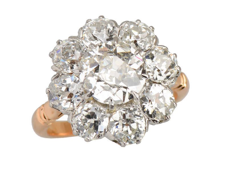 Old European Cut Diamond Ring 5.58 Carats!