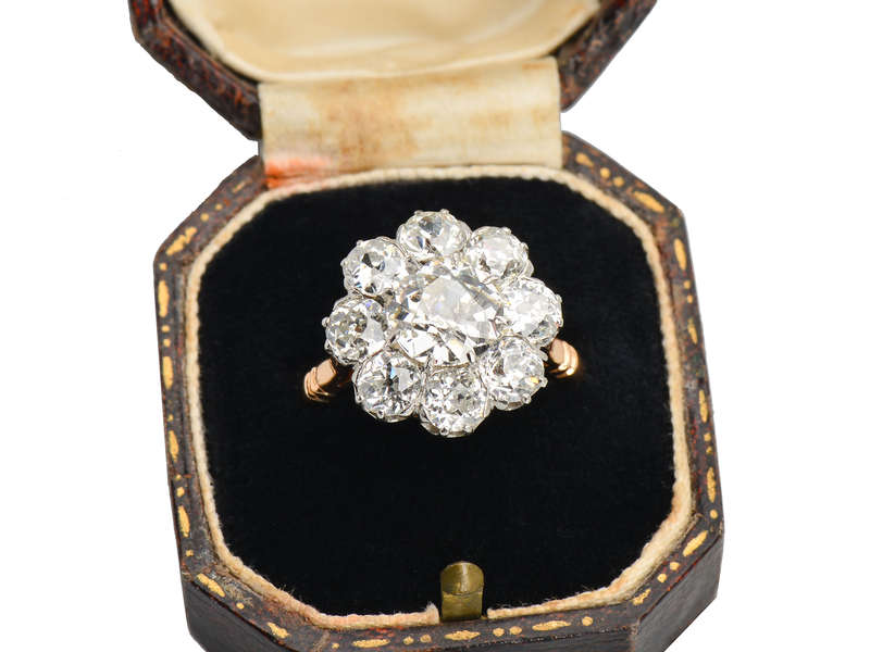 Old European Cut Diamond Ring 5.58 Carats!