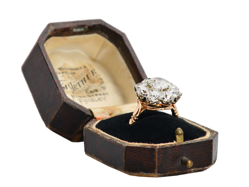 Old European Cut Diamond Ring 5.58 Carats!