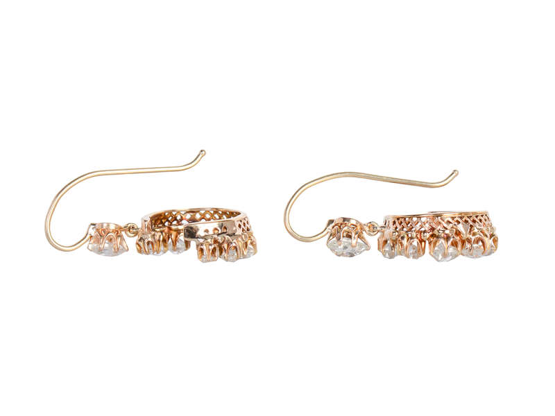 Skies the Limit - Victorian Crescent Moon Earrings