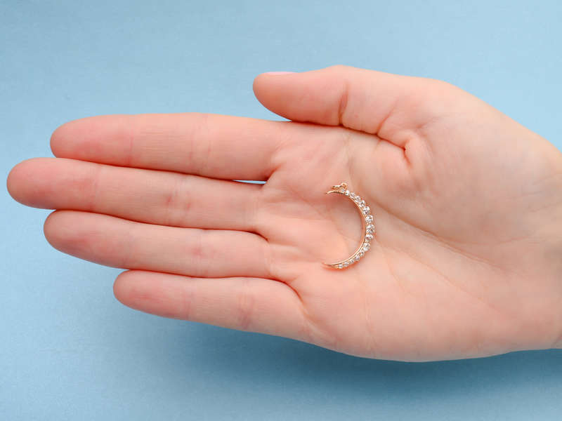 
                      
                        By The Light - Diamond Crescent Moon Pendant
                      
                    