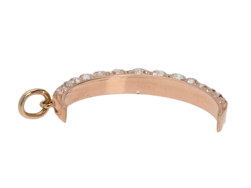 By The Light - Diamond Crescent Moon Pendant