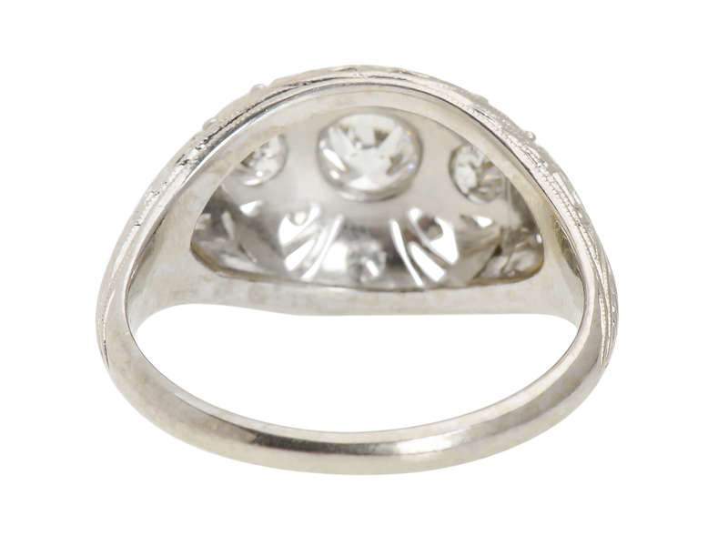 
                      
                        Art Deco Filigree Diamond Engagement Ring
                      
                    