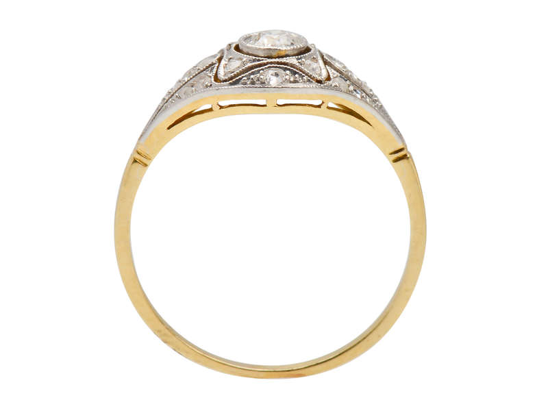 Engagement Elegance -  Antique Diamond Ring
