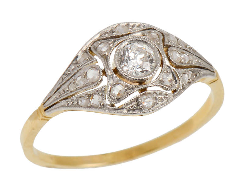 Engagement Elegance -  Antique Diamond Ring