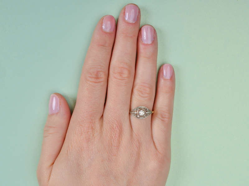 Engagement Elegance -  Antique Diamond Ring