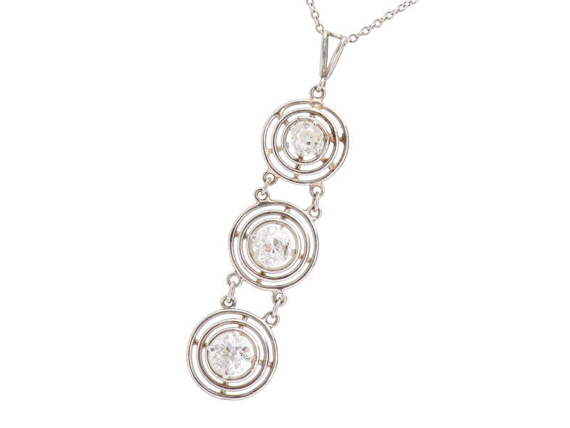 Art Deco Vintage Diamond Pendant