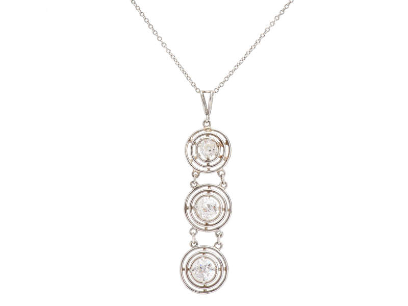 Art Deco Vintage Diamond Pendant