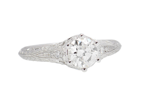 Dreams - Antique Diamond Engagement Ring .95 C
