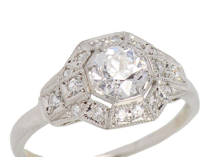 Superb F Color Diamond Engagement Ring