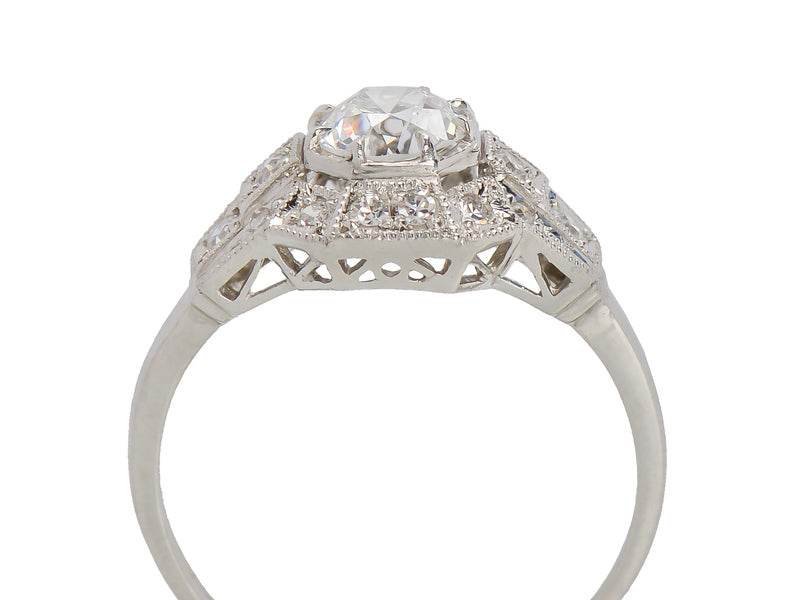 Superb F Color Diamond Engagement Ring