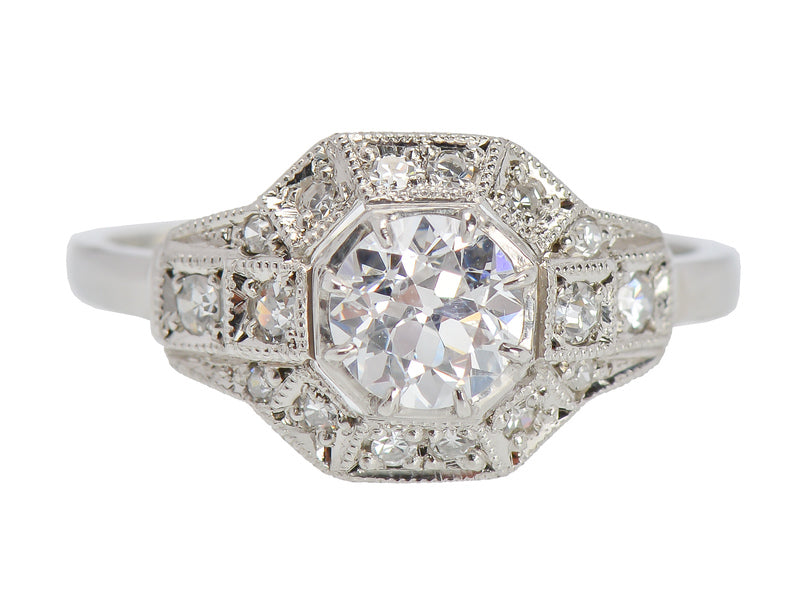 Superb F Color Diamond Engagement Ring
