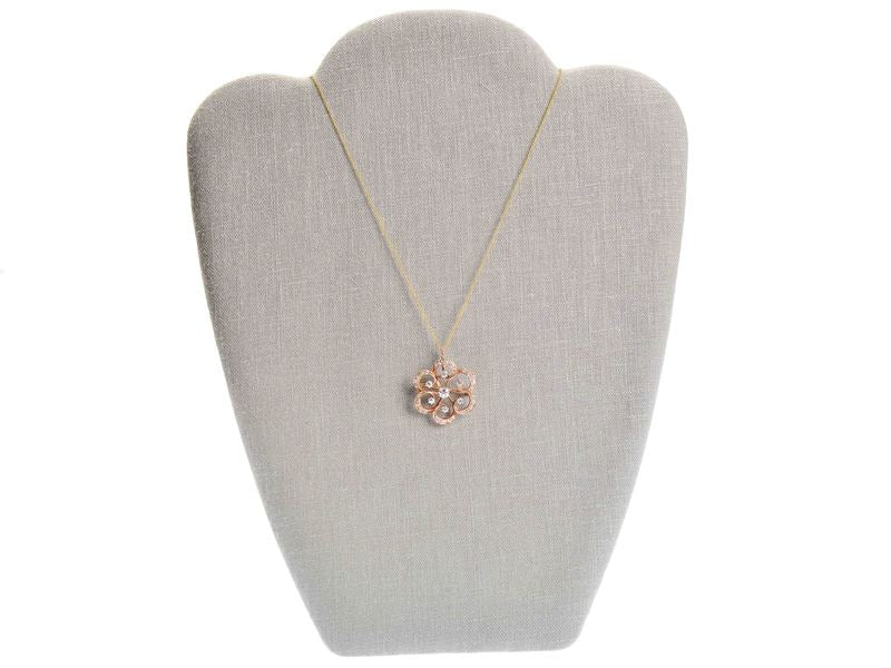Edwardian Diamond Flower Pendant