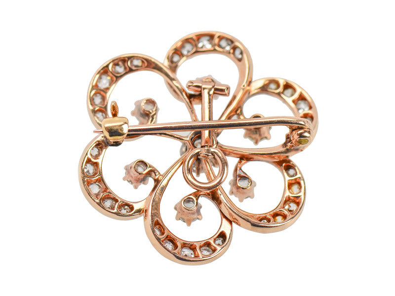 Edwardian Diamond Flower Pendant