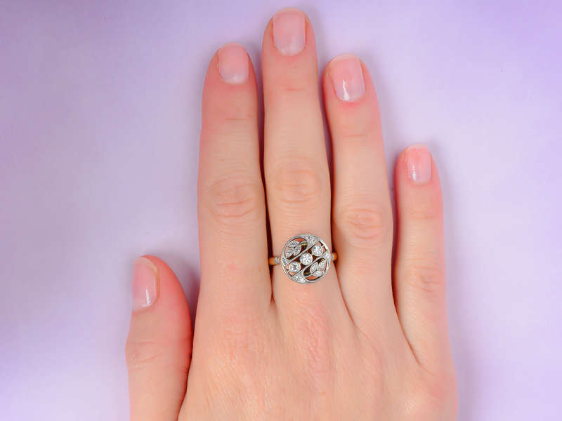 
                      
                        Leaves of Diamonds - Diamond Rondelle Ring
                      
                    
